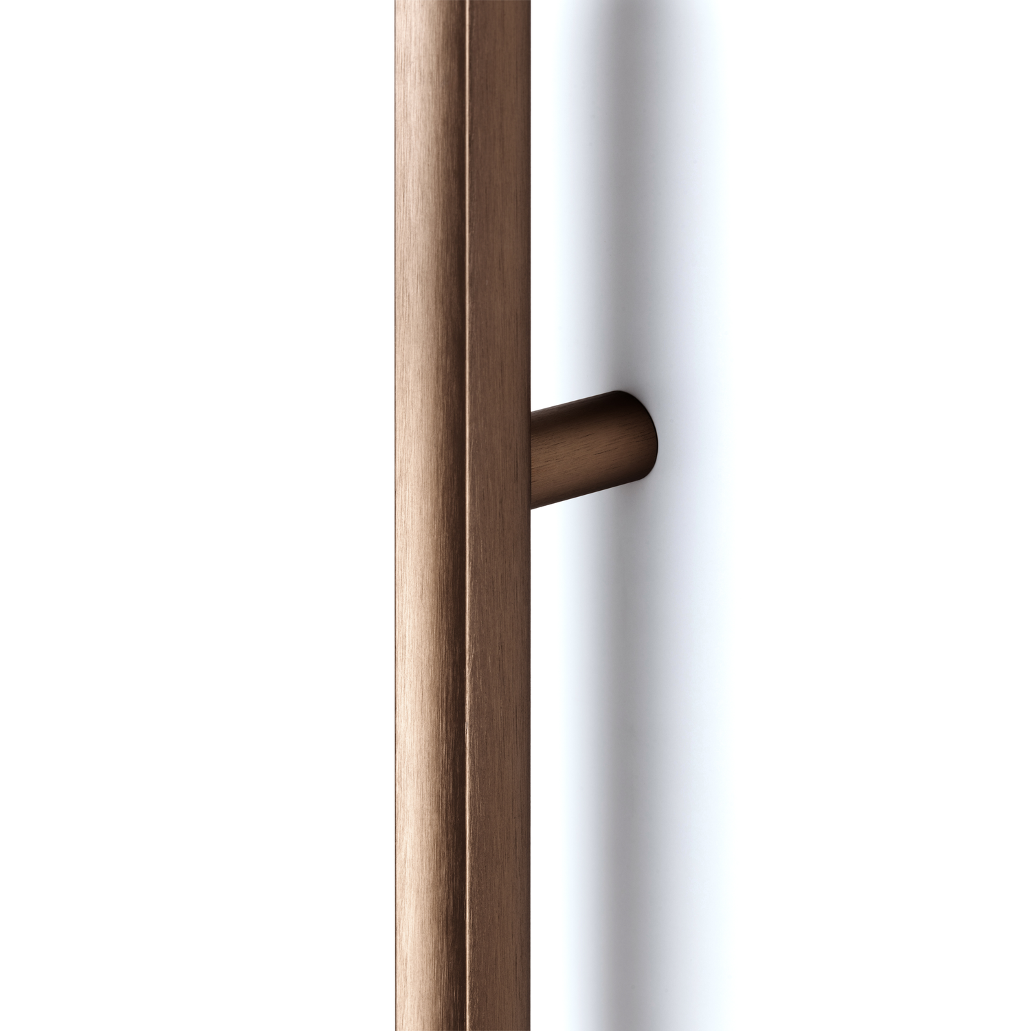 Deurgreep dubbel MOON BIG BA528-1056 L1096 aluminium geborsteld brons